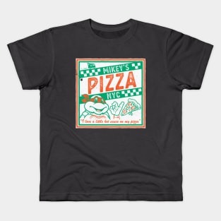 Mikey's Ninja Turtles Pizza Takeout - I like a little Hot Sauce - Retro 90s Comic Kids T-Shirt